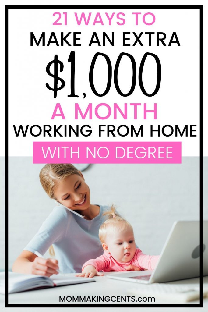 21 Ways to make an extra $1000 a month from home